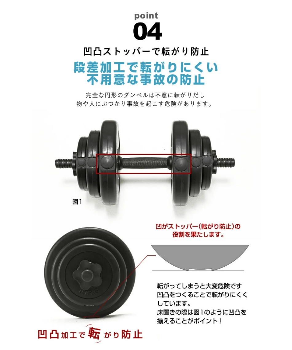 ビジョンクエスト ダンベル ラバープレート 5Kg x 4枚 Amazon | ビジョンクエスト ダンベルウエイト カバー付き
