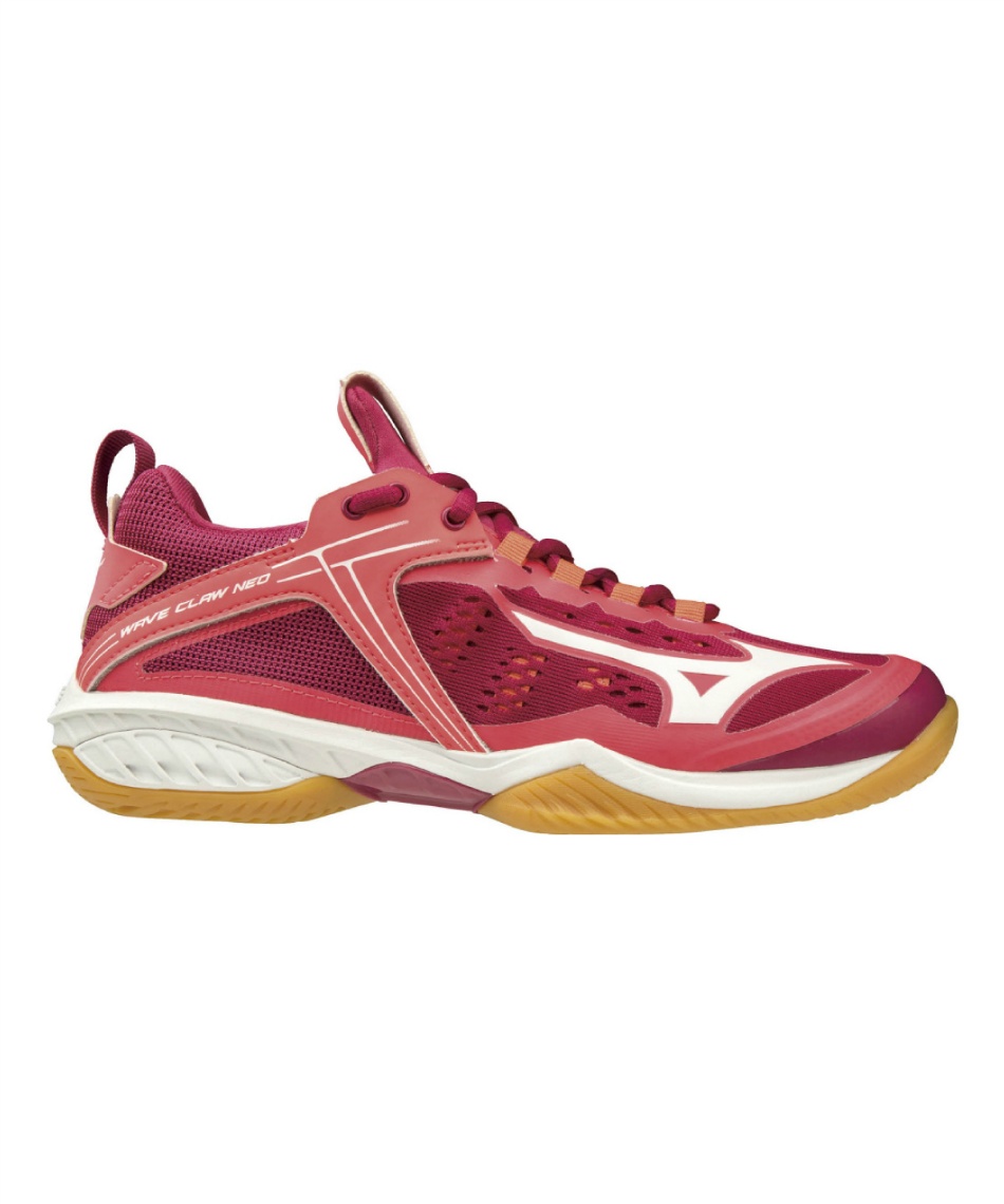 ミズノ　WAVE CLAW バトミントンシューズ　赤　25.0 ミズノ(MIZUNO) バドミントンシューズ WAVE CLAW NEO ウエーブクロー