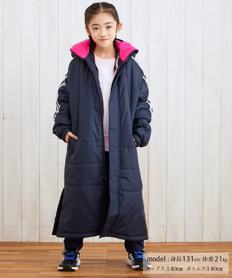 アディダス(adidas) ベンチコート 中綿ボアコート KMH97-H07277  