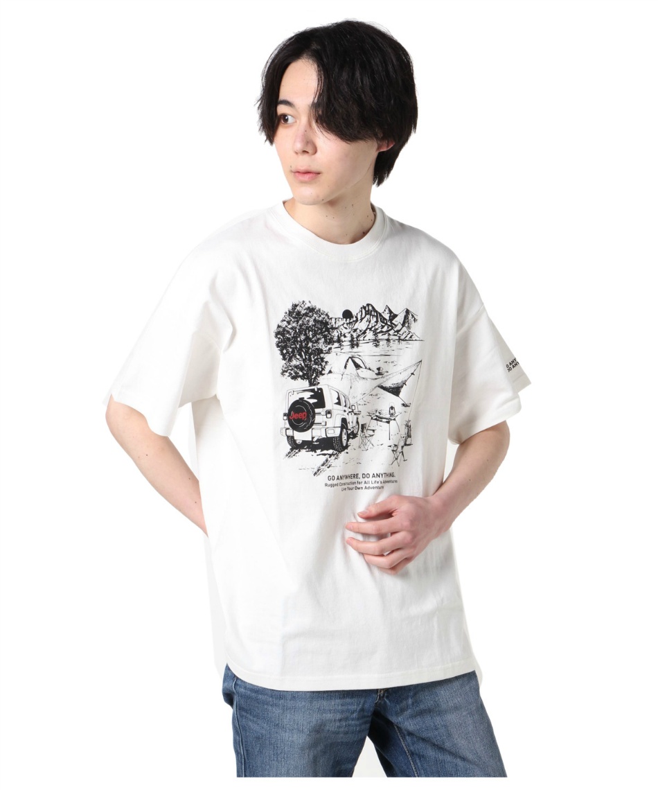 ジープ(Jeep) Tシャツ 半袖 LINE ART SS JP171136L02 | スポーツ
