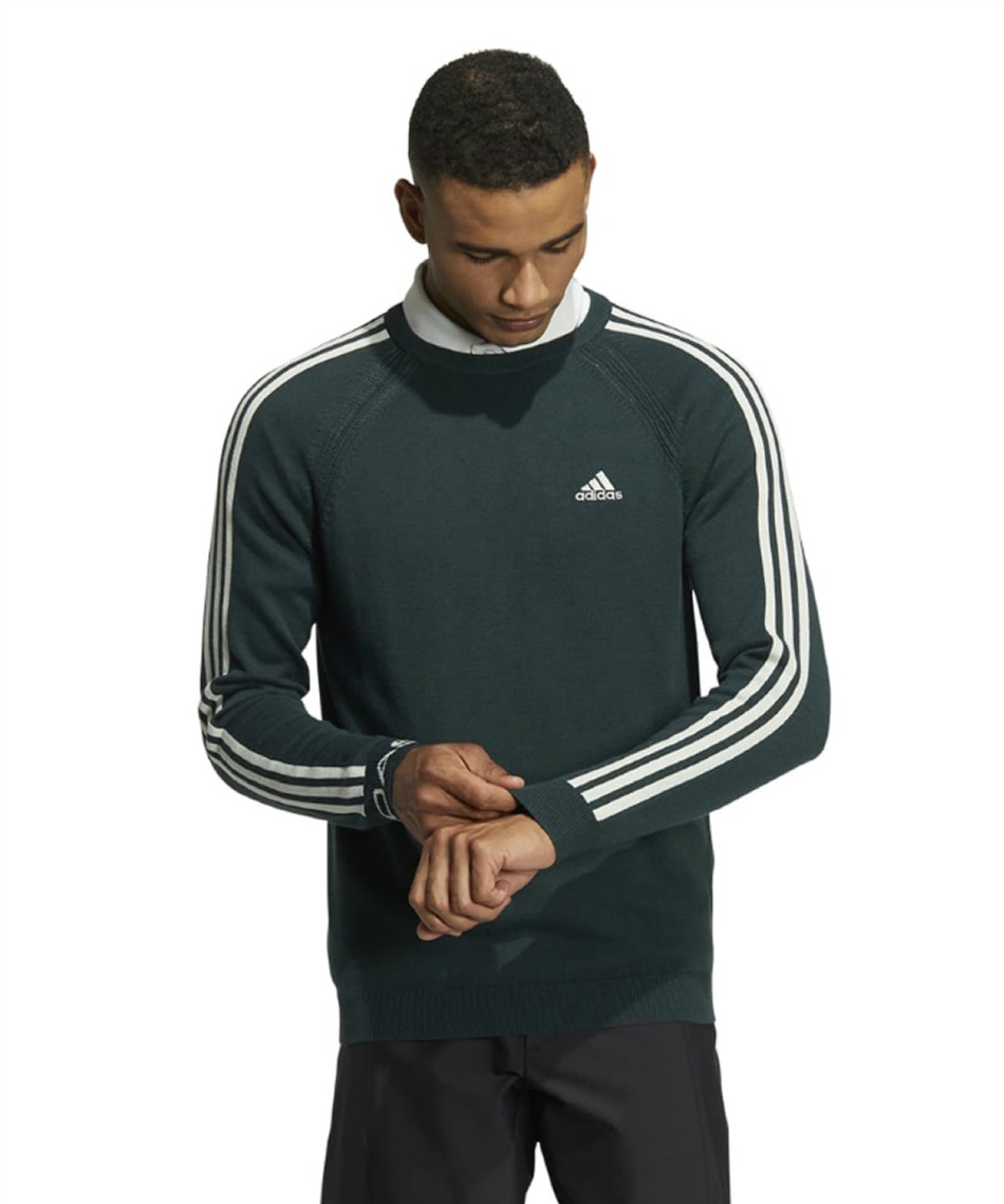 アディダス(adidas) ゴルフウェア セーター スリーストライプス 長袖 