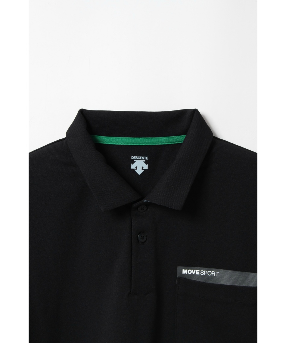 DESCENTE - DESCENTE UVカット クーリング機能 半袖ポロシャツ 配色切替え S DESCENTE デサント メンズ 半袖 ポロシャツ ムーブスポーツ 遮熱