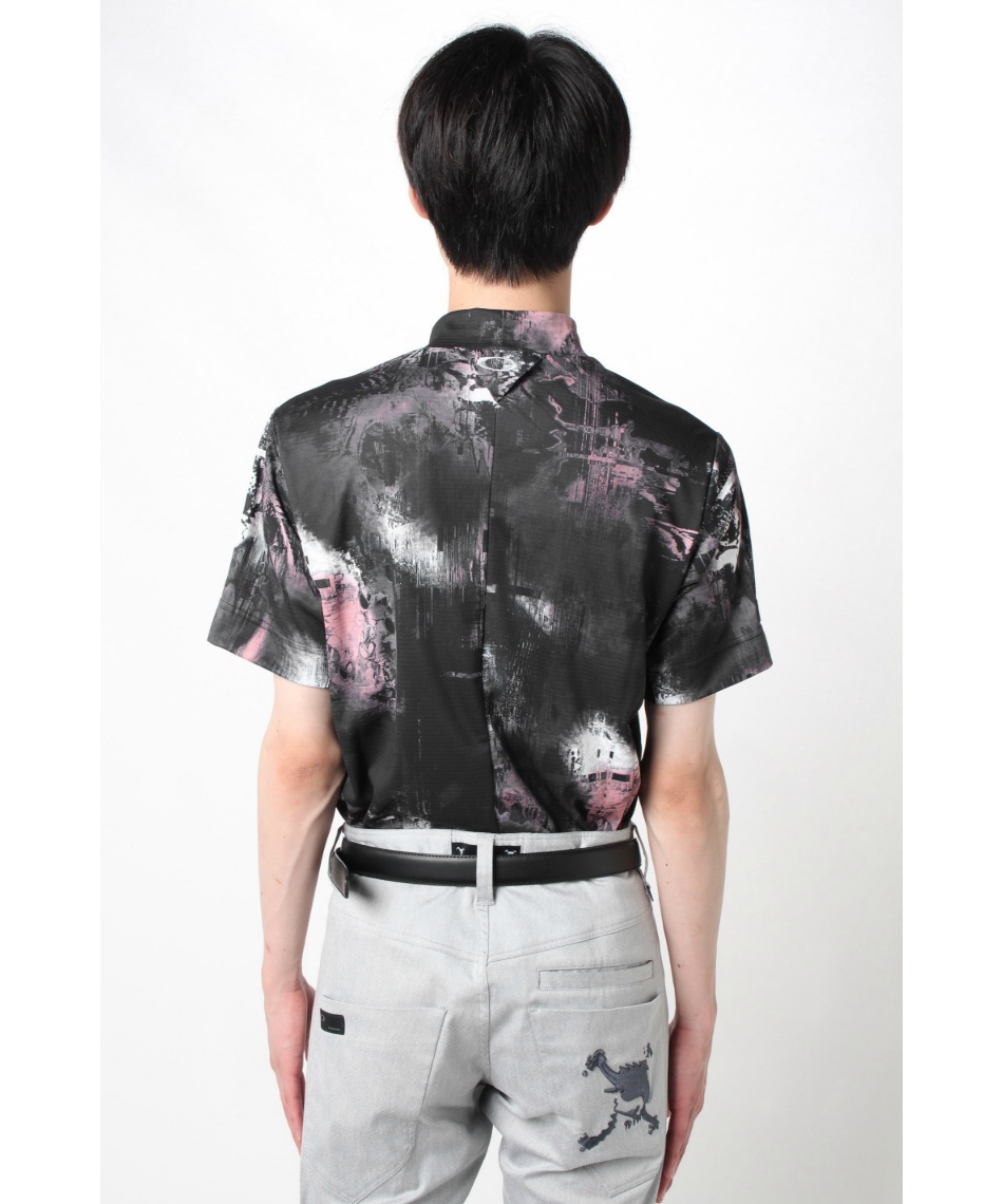 オークリー(OAKLEY) ゴルフウェア 半袖シャツ SKULL BLURRED MOCK