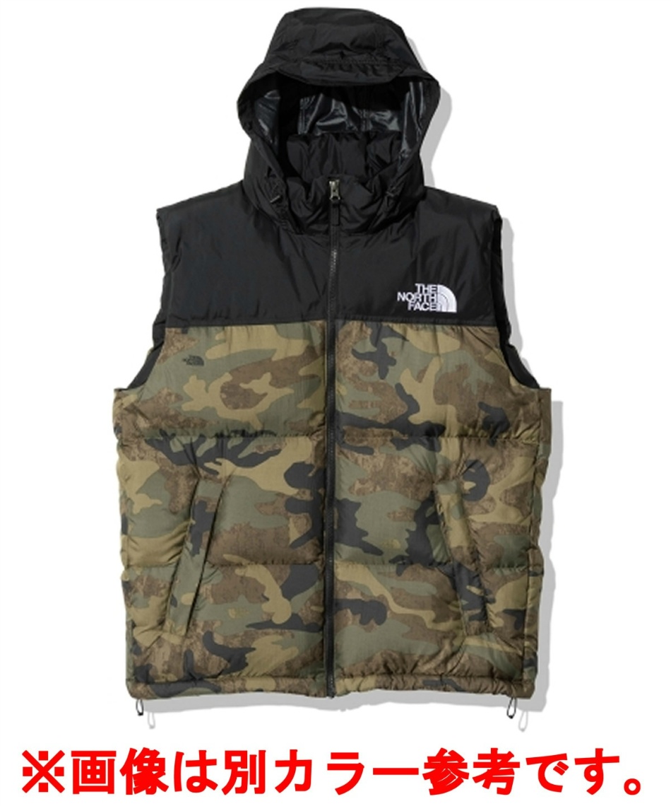 THE NORTH FACE カモフラージュベスト XL THE NORTH FACE カモフラージュ ダウンベスト XL