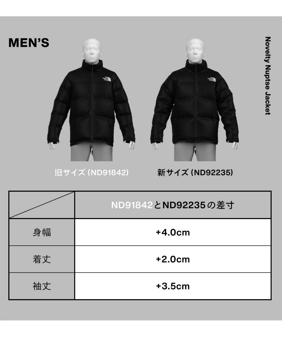 ダウンジャケット ノベルティーヌプシジャケット Novelty Nuptse