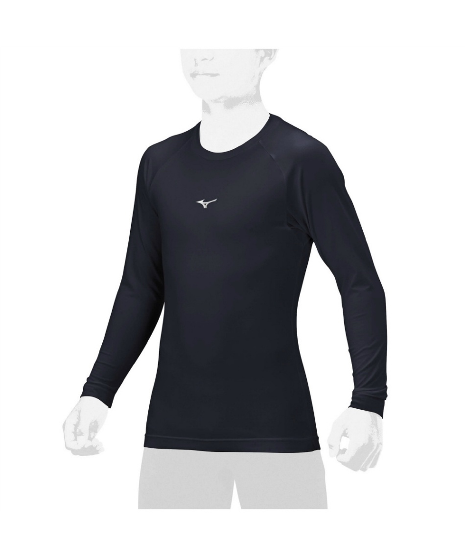 野球 アンダーシャツ 長袖 ジュニア・ローネック・長袖 12JAAP5014