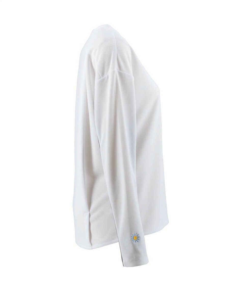 FILA テニスウェア Mサイズ ホワイト フィラ(FILA) テニスウェア Tシャツ 長袖 ロングスリーブシャツDAISY