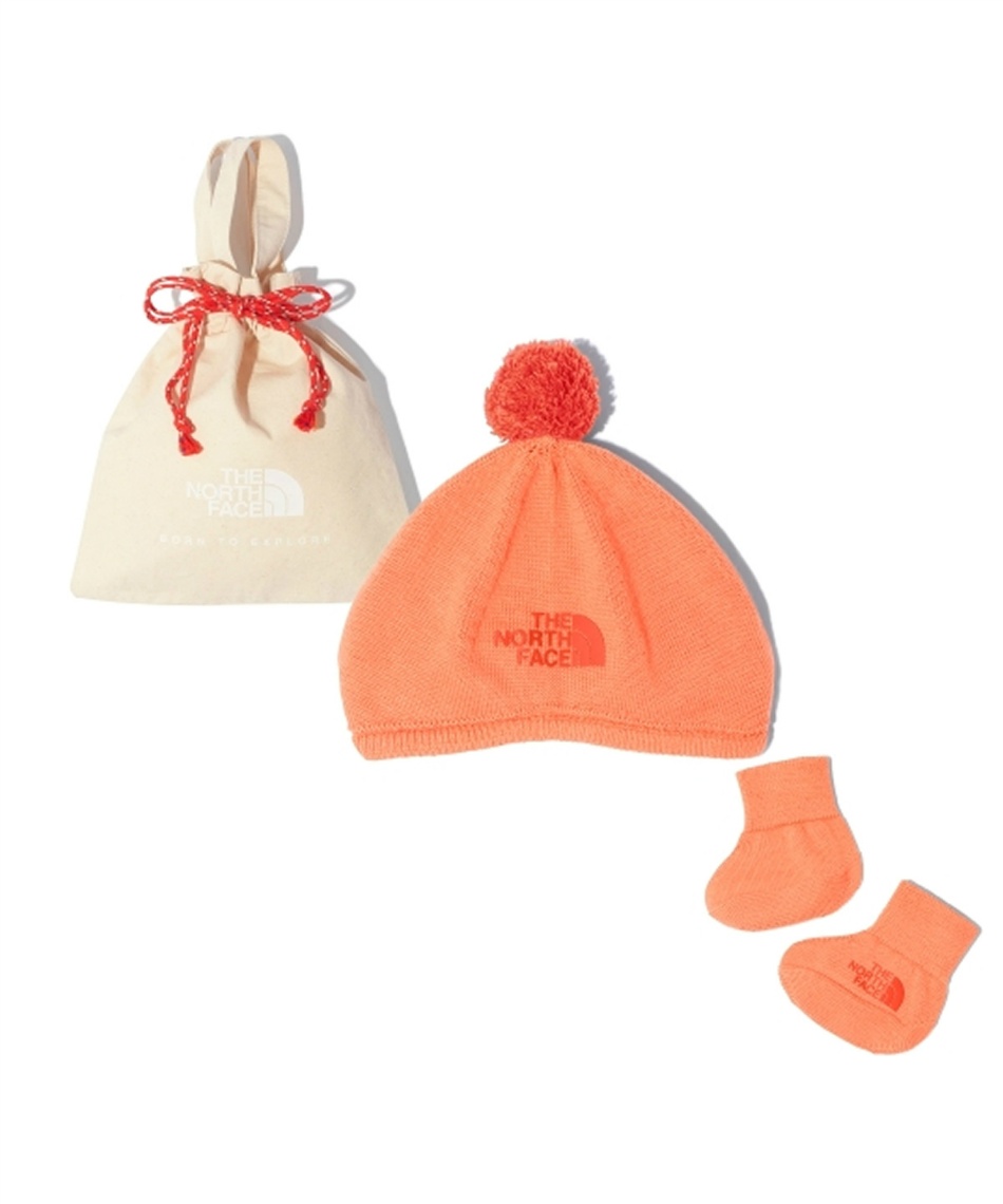 スタイ セット ベビークレイドルコットンキャップアンドソックスセット