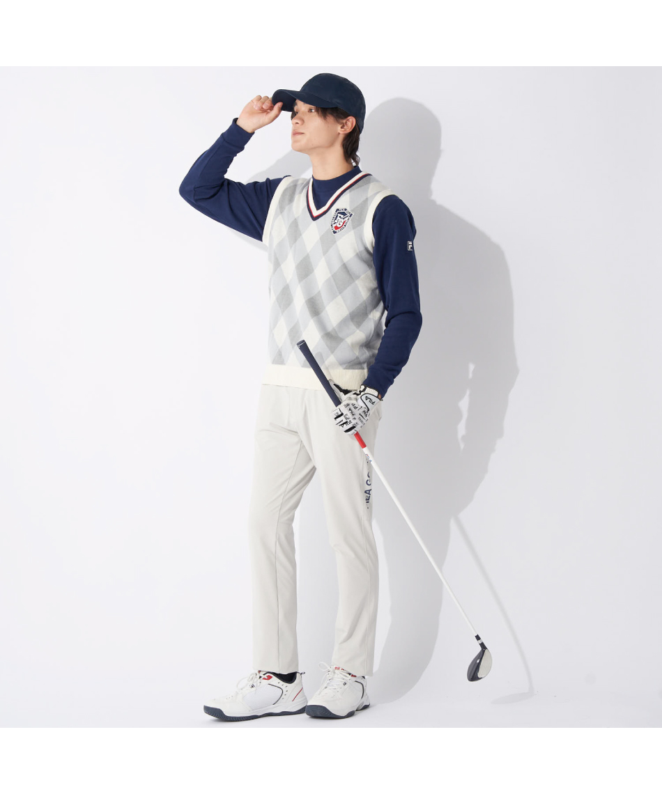 フィラ(FILA) ゴルフウェア ニットベスト 783-800 【2023年秋冬 フィラ(FILA) ゴルフウェア ニットベスト 783-800 【2023年秋冬