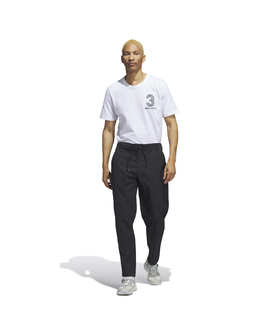 M】秋冬 アディダス ゴルフ ADICROSS キルティング ジョガーパンツ S