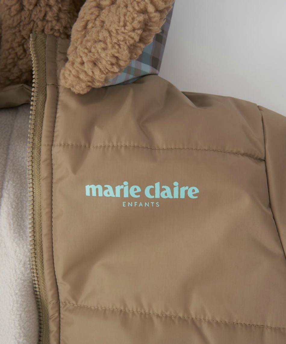 マリクレール(marie claire) スキーウェア つなぎ チェック柄ジャンプ