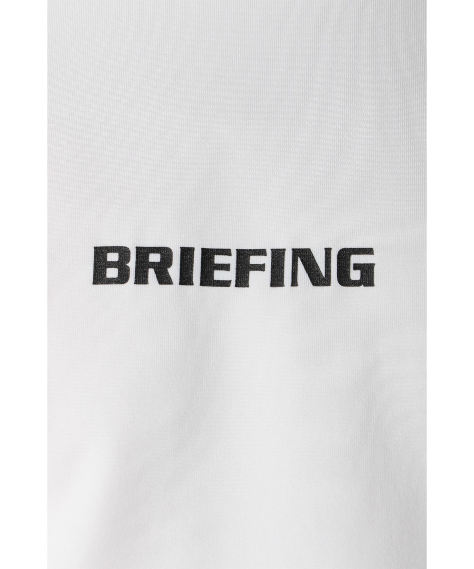 BRIEFING ブリーフィング ゴルフ 半袖モックネックシャツ ホワイト L BRIEFING ブリーフィング ゴルフ 半袖 モックネックシャツ ブ