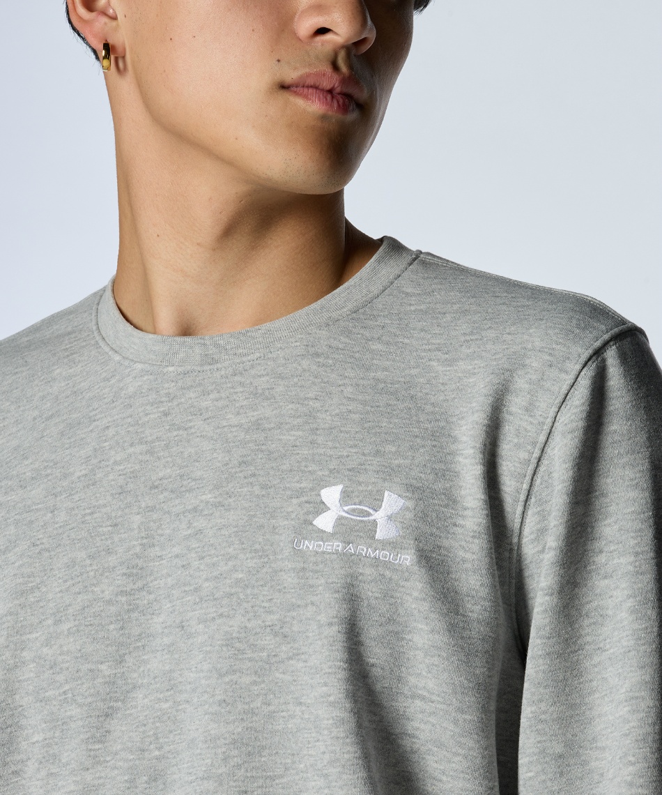 スウェットトレーナー UAエッセンシャルテリー クルー 1384821-011