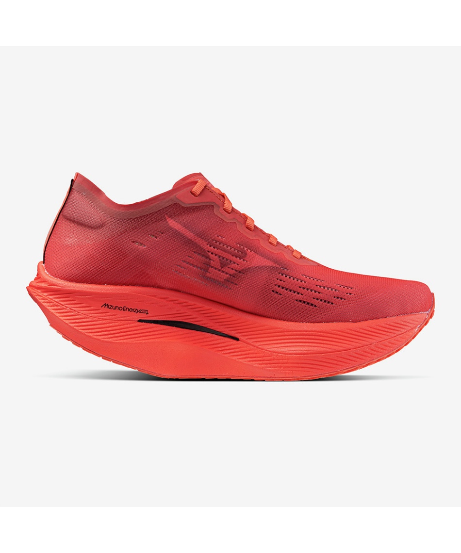 【タグ付き美品】ウエーブリベリオンプロ（MIZUNO）23.5 ミズノ（MIZUNO）（レディース）ランニングシューズ ウエーブ