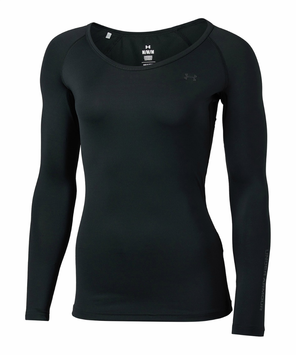 Under Armour 黒 長袖トレーナー アンダーアーマー(UNDER ARMOUR) ゴルフ アンダーウェア 長袖 UA