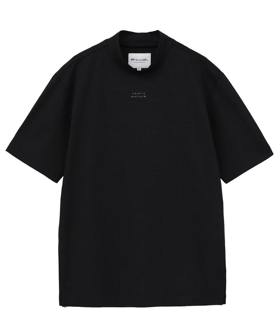 ゴルフウェア ロゴ入り半袖モックネック 7AJ012-4QHR ゴルフウェア 半袖シャツ ロゴ入り半袖モックネック 7AJ012 【2024年春