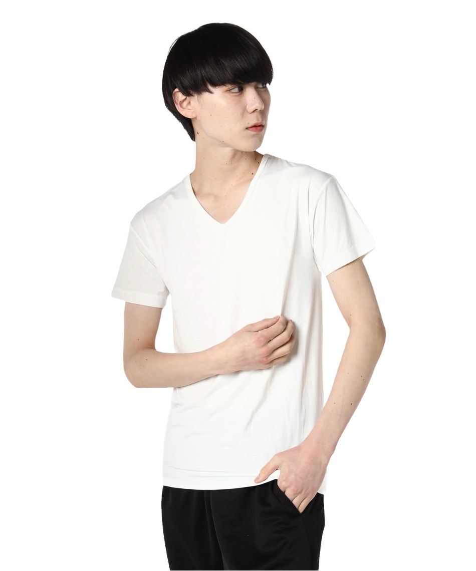 半袖アンダーウェア 超冷感 抗菌防臭 半袖Vネック VQ430109B02