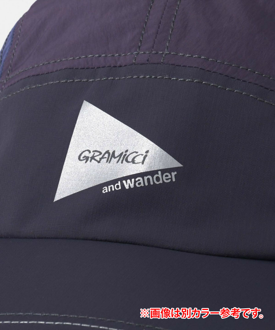 グラミチ(Gramicci) 帽子 キャップ Gramicci×and wander パッチワークウィンドキャップ PATCHWORK WIND CAP GAC4-S3011 BLACK