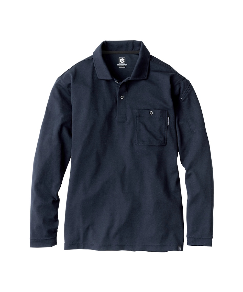 MARK&LONA ブラック長袖ポロシャツ POLO | MEN