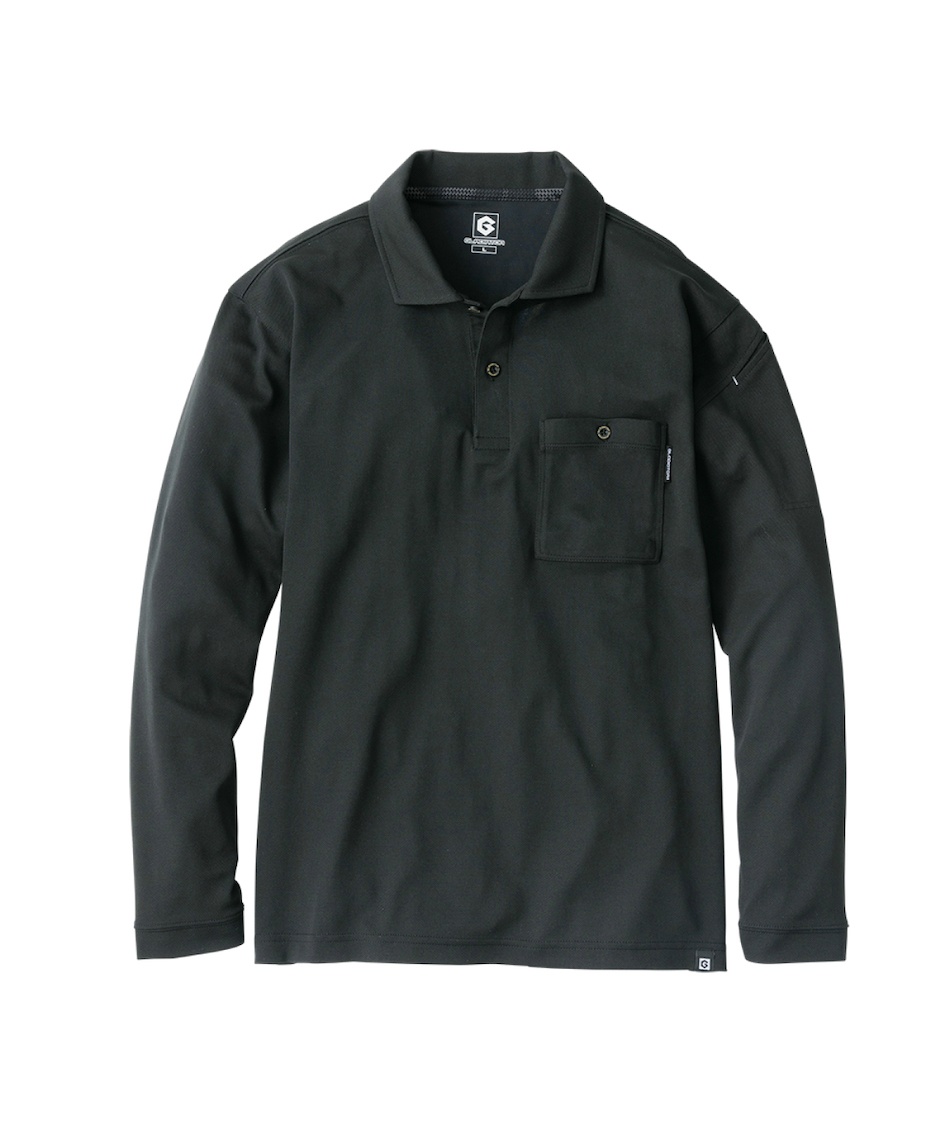   GOLF 長袖ポロシャツ LL ポロシャツ 長袖 MAXDRY ICE冷感長袖ポロシャツ G-1688-C 【ご