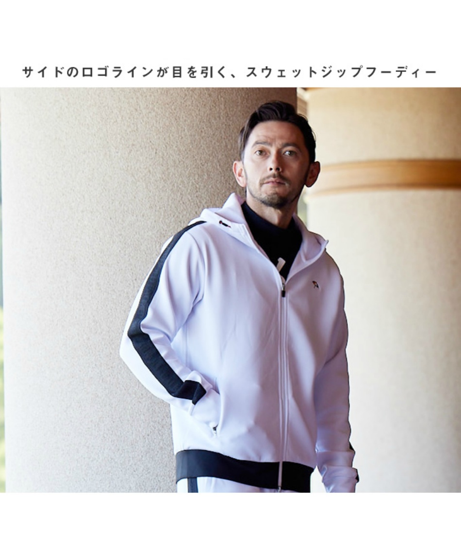 ゴルフウェア スウェット スウェットジップフーディー
