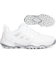 アディダス ゴルフシューズ メンズ スパイクレス コードカオス25 CODECHAOS 25 ID8732 MDV41 シューレースタイプ 紐 ひも フットウェアホワイト/シルバーメタリック/グレーツー adidas ゴルフシューズ スパイクレス コードカオス25 CODECHAOS 25 ID8732