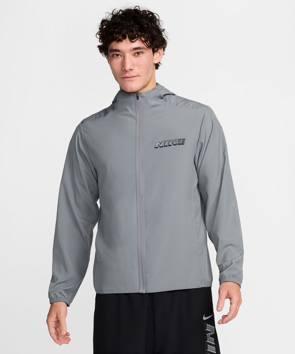 Nike フード付きウィンドブレーカー Lサイズ ブラック/グレー Nike Trail フード付きウィンドブレーカー L グレー/ブラック