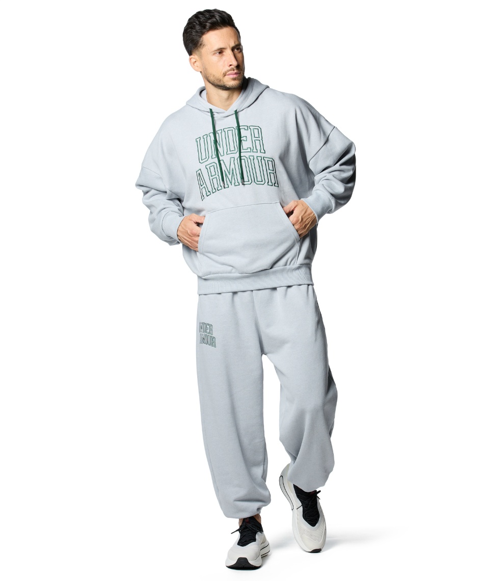 スウェットパーカー UAアイコン ヘビーウェイト テリー オーバーサイズ