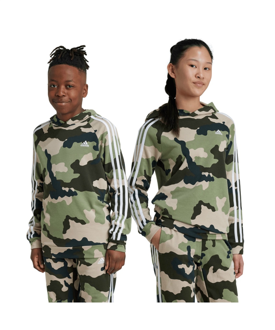 アディダス(adidas) スウェットパーカー ESS CAMO オールオーバー