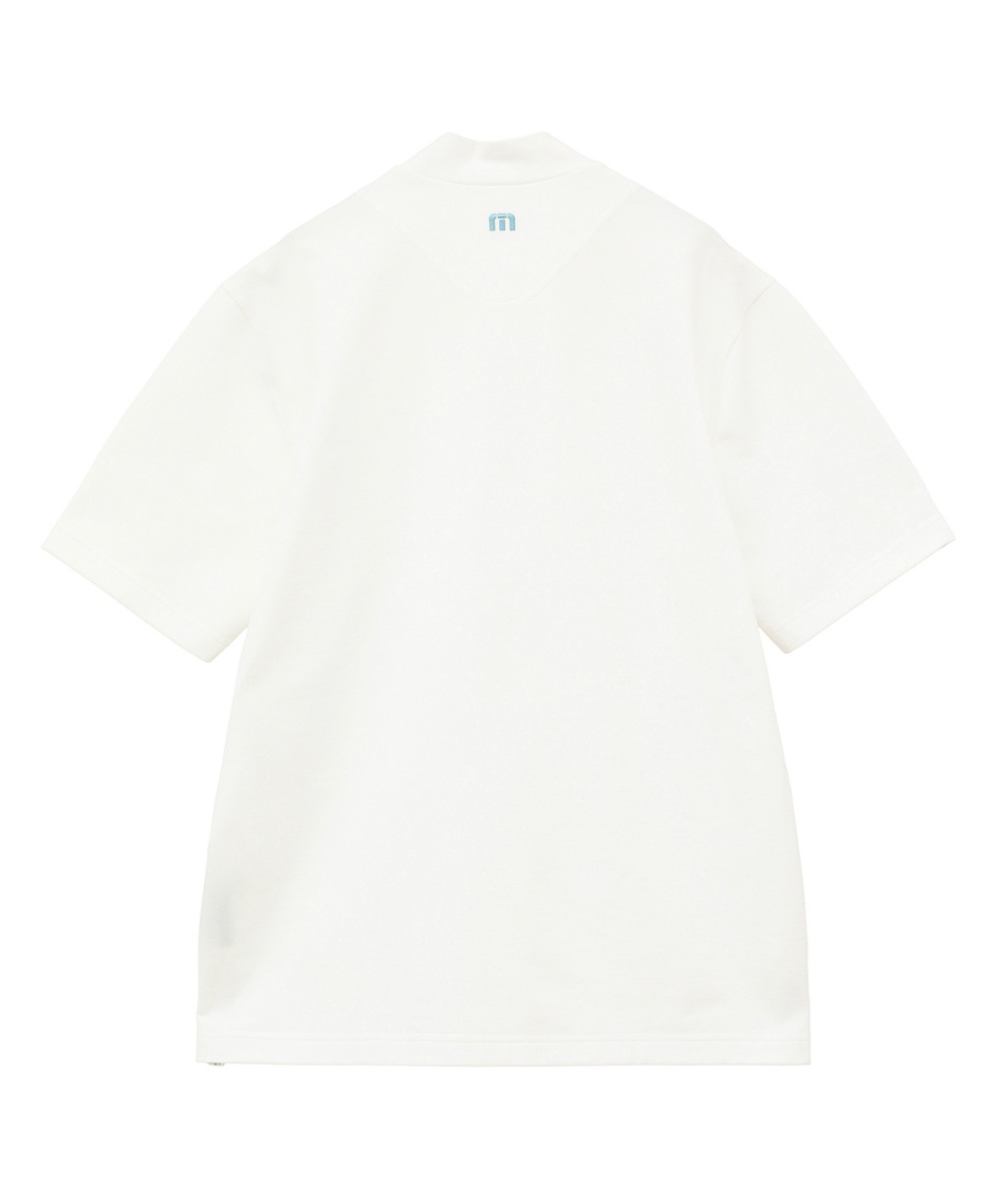 新品 トラヴィスマシュー 半袖シャツ 総柄 ホワイト Mサイズ トラヴィスマシュー(TravisMathew) ゴルフウェア 半袖シャツ