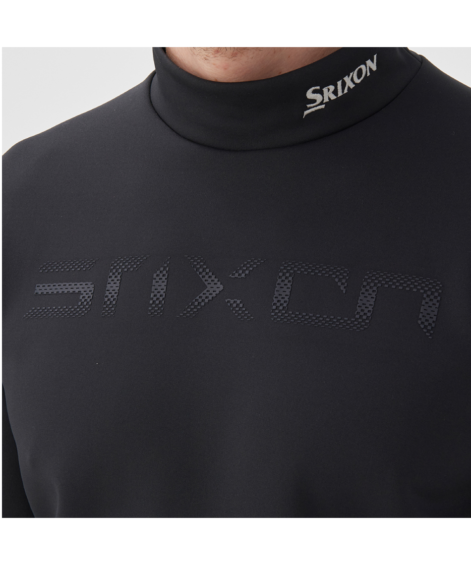 スリクソン ゴルフ スポーツ モックネック ウェア ブラック Mサイズ SRIXON（スリクソン）の「ZERO ROUNDモックネック長袖シャツ ゼロ
