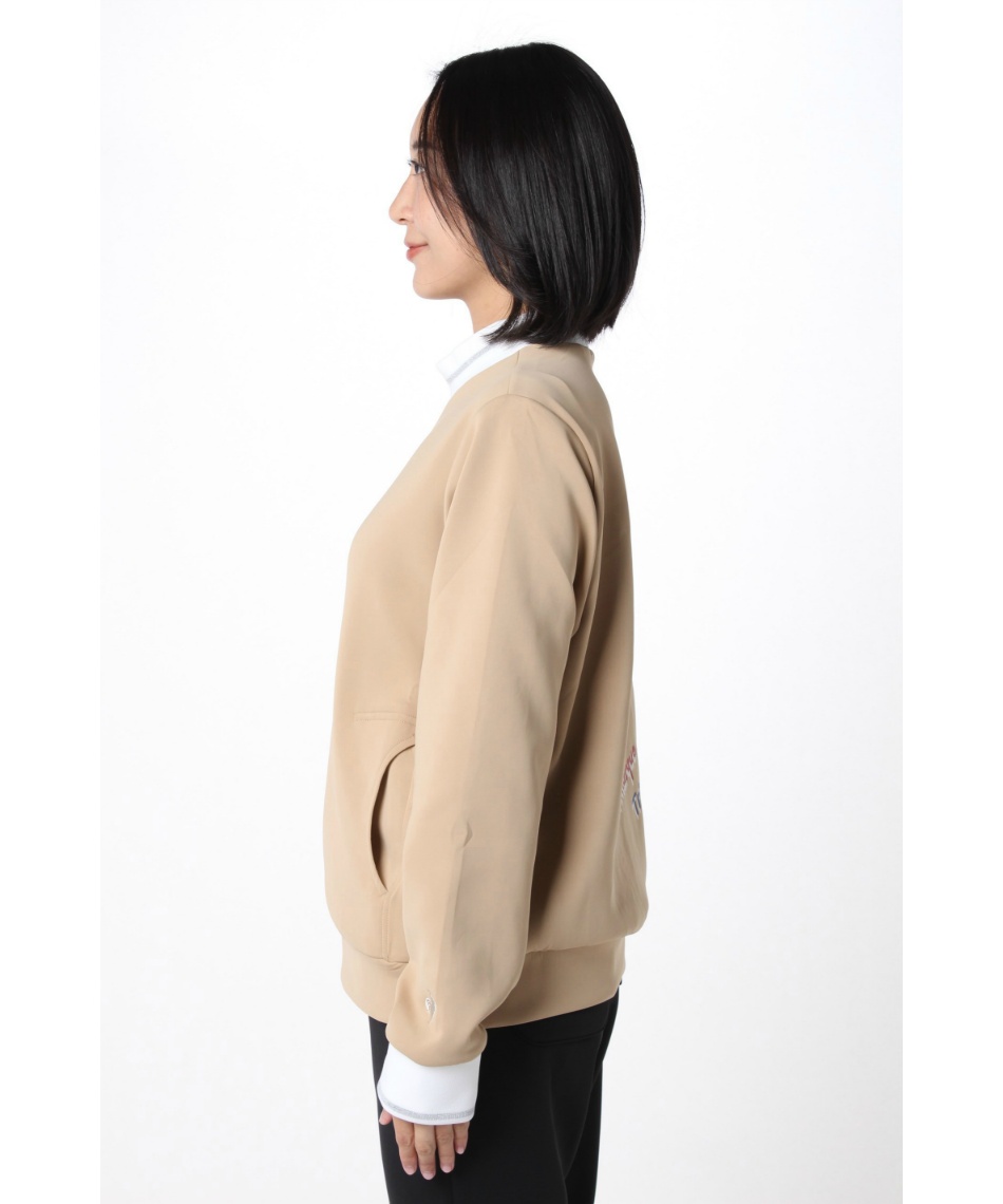 ゴルフウェア スウェット スフレダンボールニットMNプルオーバー