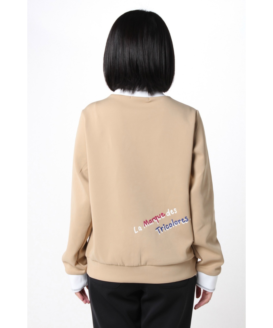 ゴルフウェア スウェット スフレダンボールニットMNプルオーバー