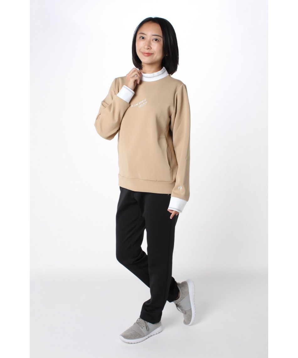 ゴルフウェア スウェット スフレダンボールニットMNプルオーバー