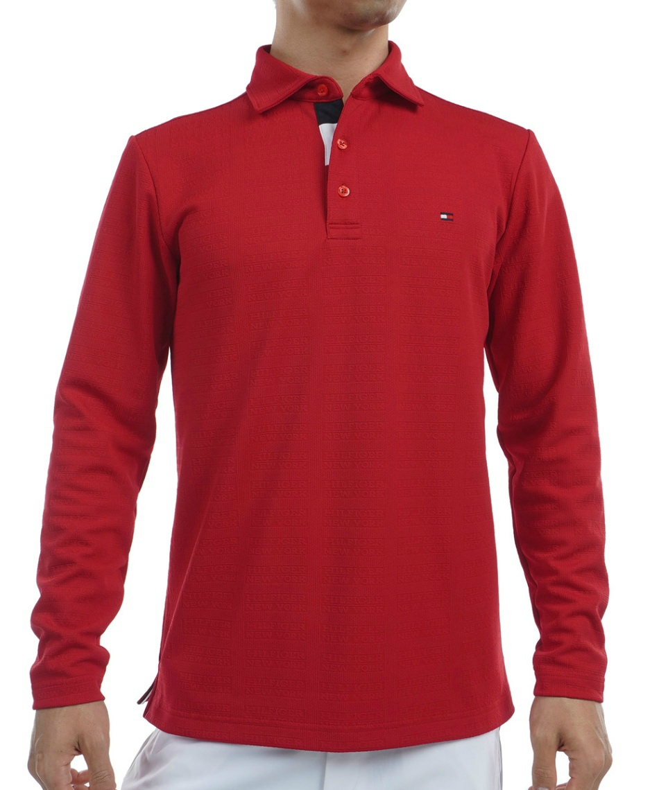 l|Cg98pt yzg~[qtBK[St(TOMMY HILFIGER GOLF) StEFA Vc mOWK[hVc THMA453 y2024NH~fz Y 40RED M