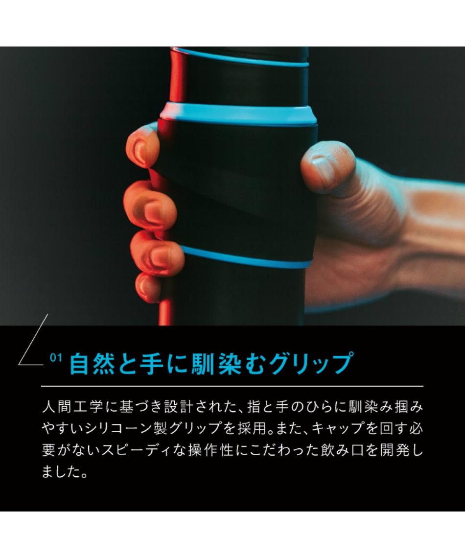 水筒 ドリンクボトル 真空断熱二重構造 ゲーミングボトル AKX-R65【ご