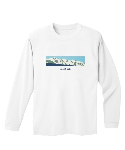 Tシャツ 長袖 WIC.ロングスリーブT 白い山脈 1114768 WT | スポーツ