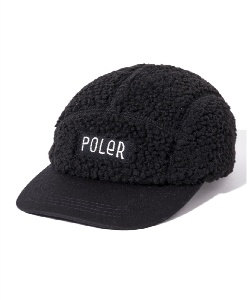 獲得ポイント46pt 3% OFF/SALE ポーラー(POLER) 帽子 キャップ BOA FLEECE 5P CAP 243MCV0100-BLK メンズ レディース BLACK