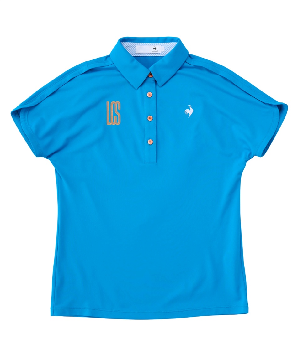ルコックスポルティフ接触冷感ポロシャツ le coq sportif golf 接触冷感 部分メッシュベーシックデザイン