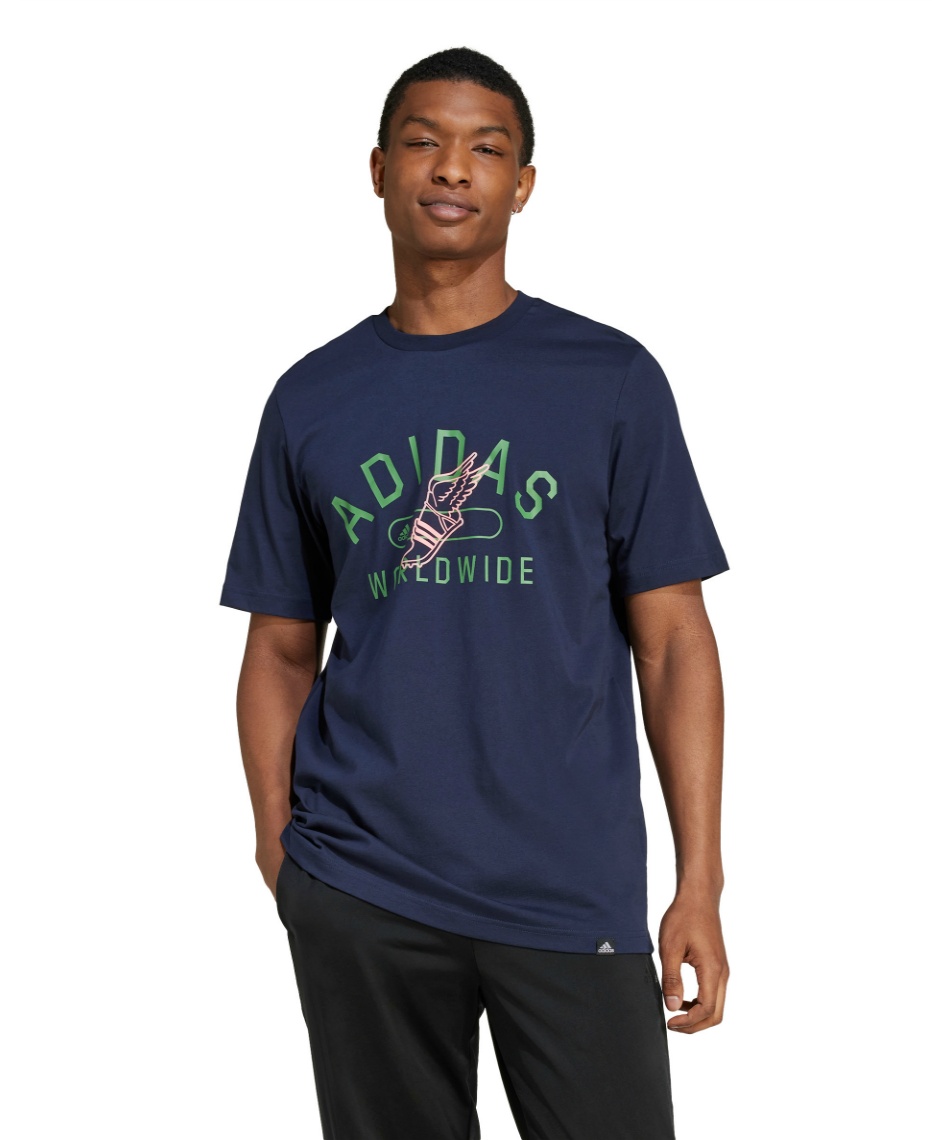 アディダス(adidas) Tシャツ 半袖 カレッジ グラフィック 半袖Tシャツ