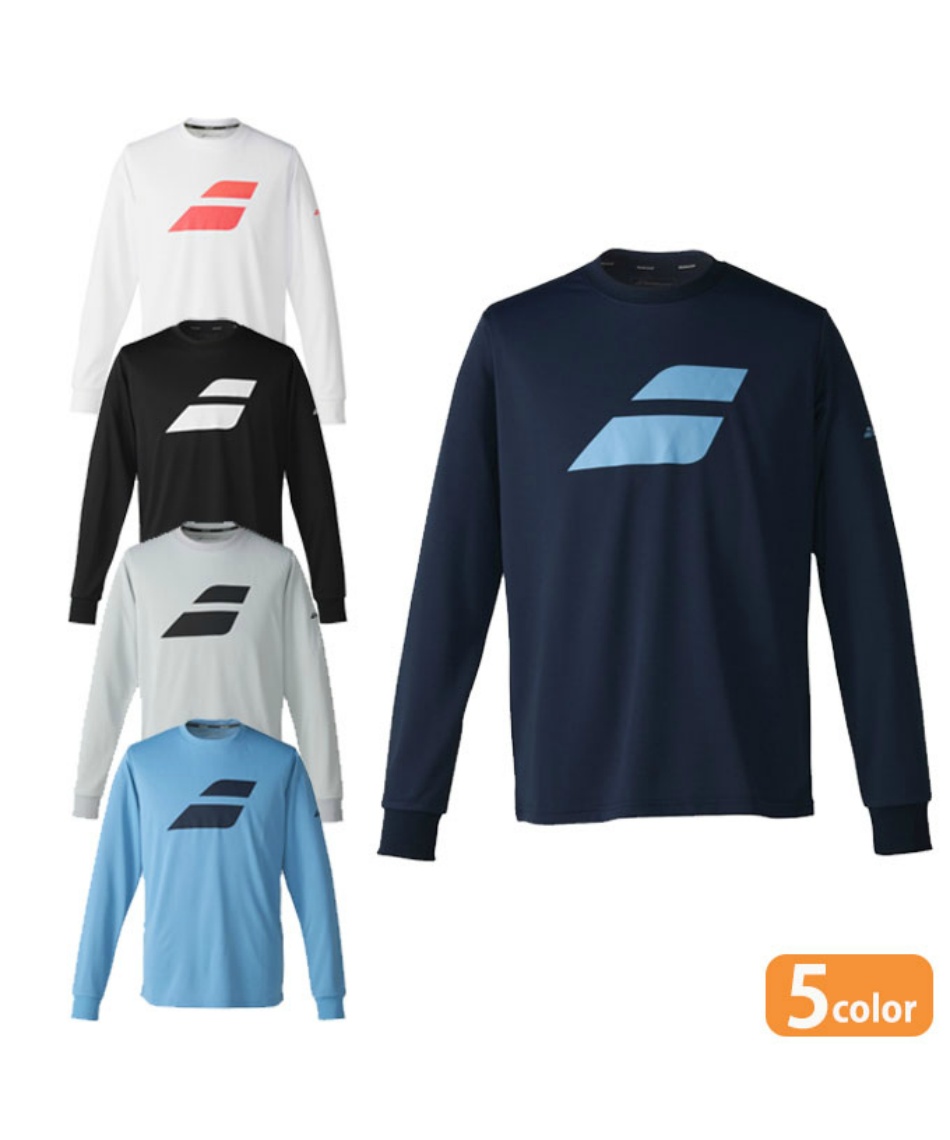 バボラ(Babolat) テニスウェア バドミントンウェア Tシャツ 長袖 CLUB