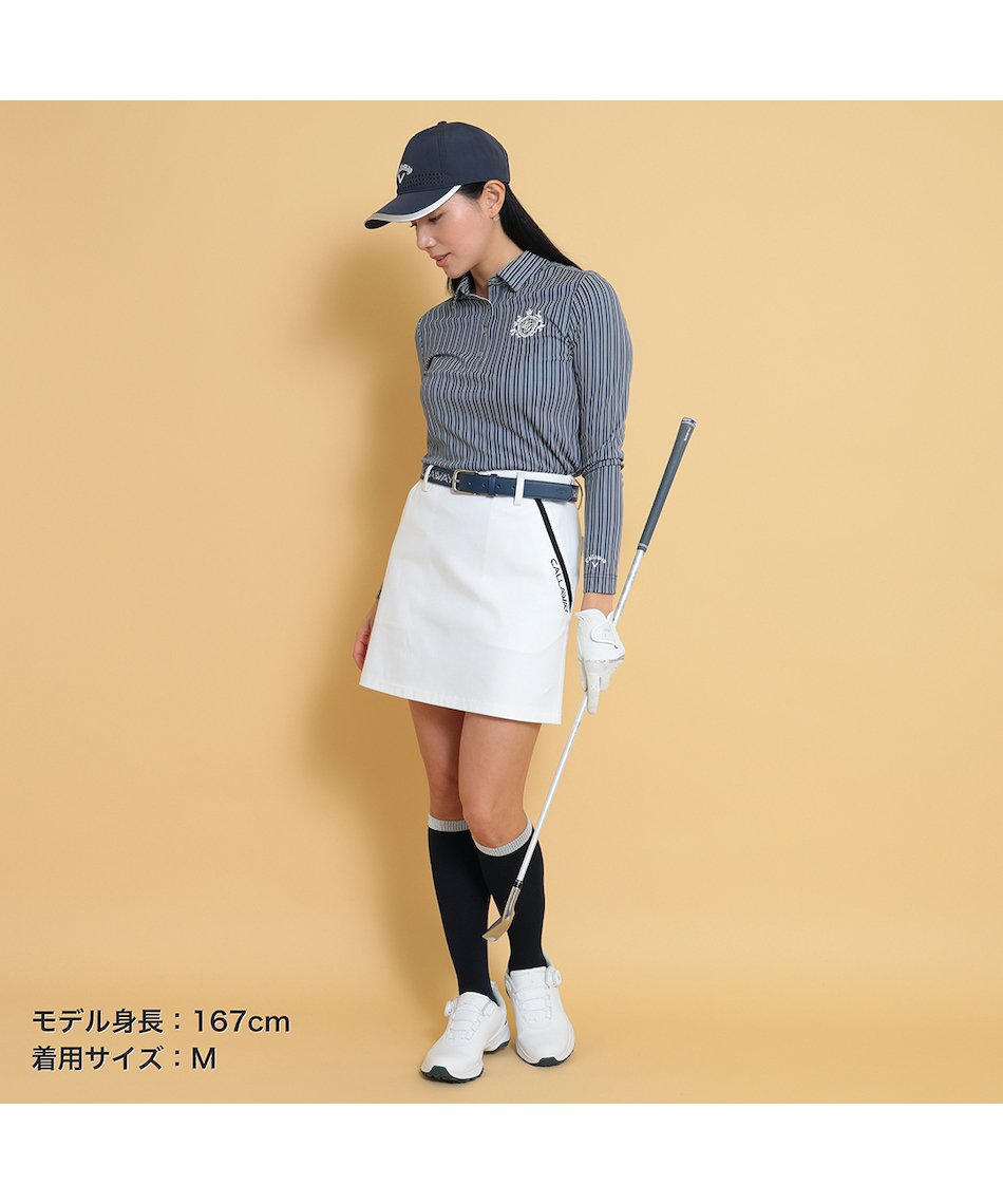 Callaway ゴルフウェア ポロシャツ スカート セット キャロウェイ(Callaway) ゴルフウェア ポロシャツ 長袖 ウィメンズ