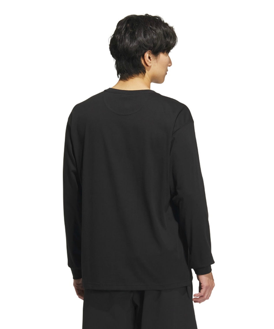 希少　美品　adidas 流経大柏　選手権　支給品　チャンピオンTシャツ　L アディダス(adidas) Tシャツ 長袖 エッセンシャルズ プラス ルーズ