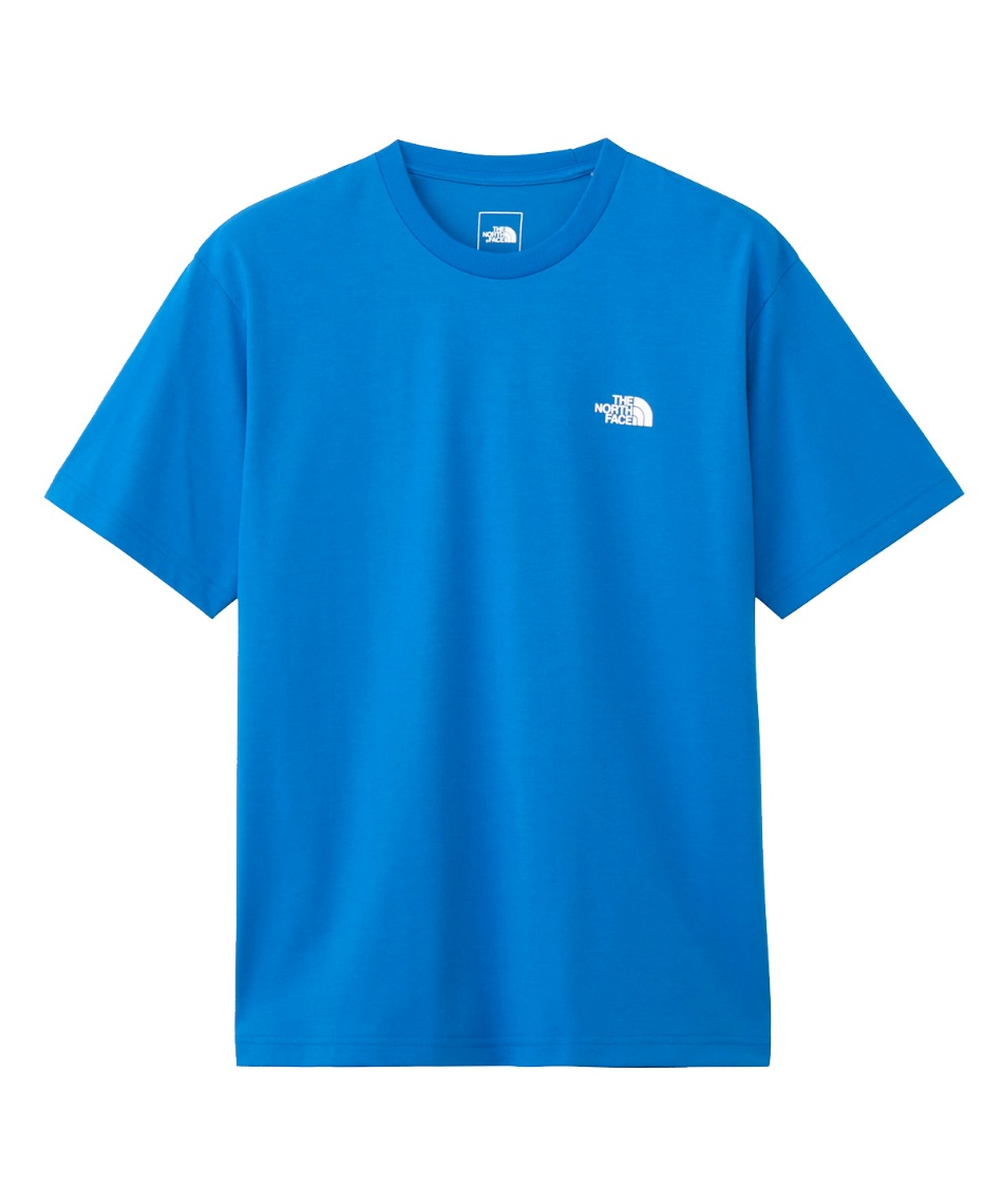 Tシャツ 半袖 ショートスリーブバックスクエアロゴティー NT32447-HB