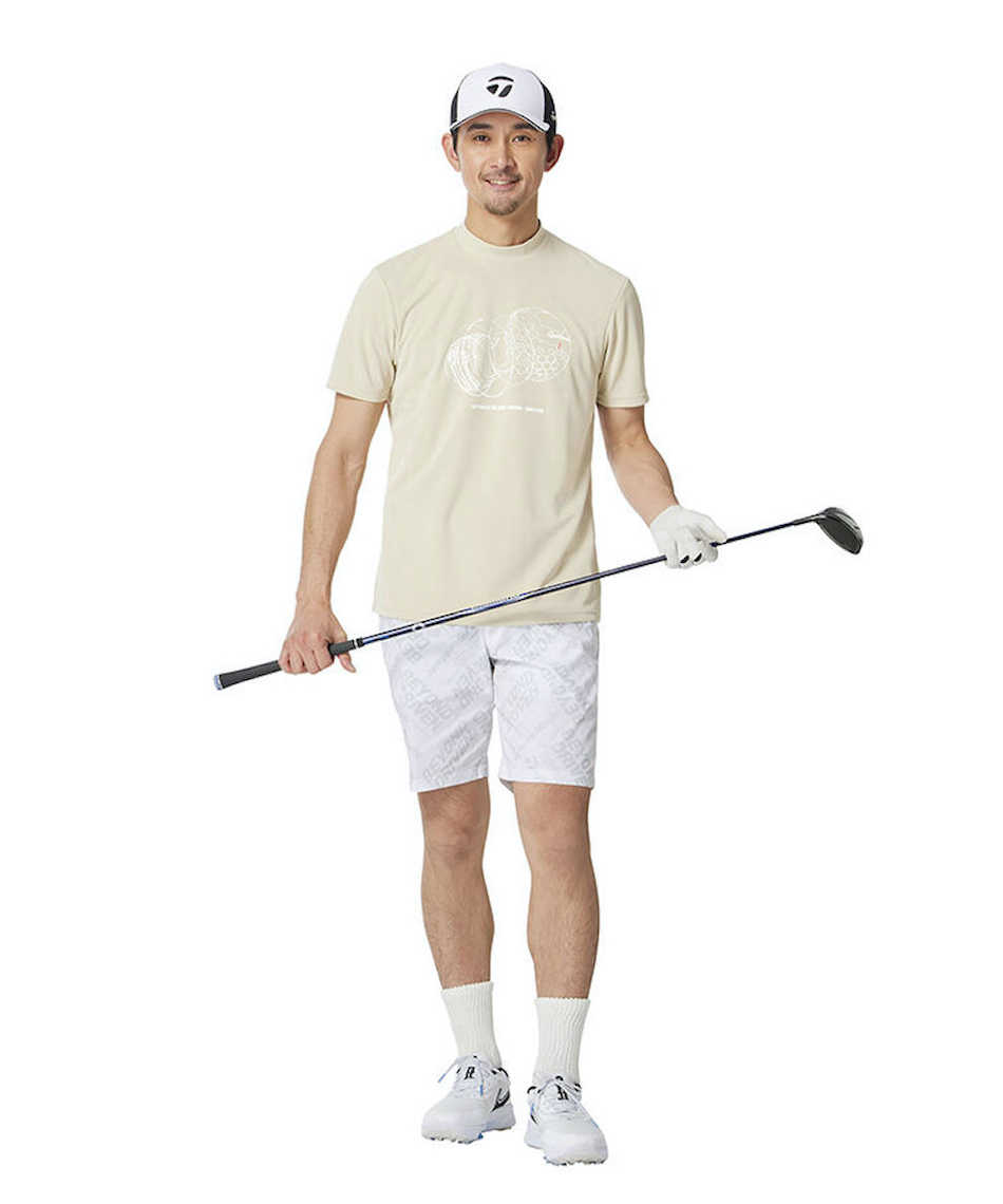 タグ付新品　TaylorMade ゴルフウェアシャツ　ゆったりAライン　サイズO テーラーメイド(TaylorMade) ゴルフウェア 半袖シャツ T-ICEコンセプト