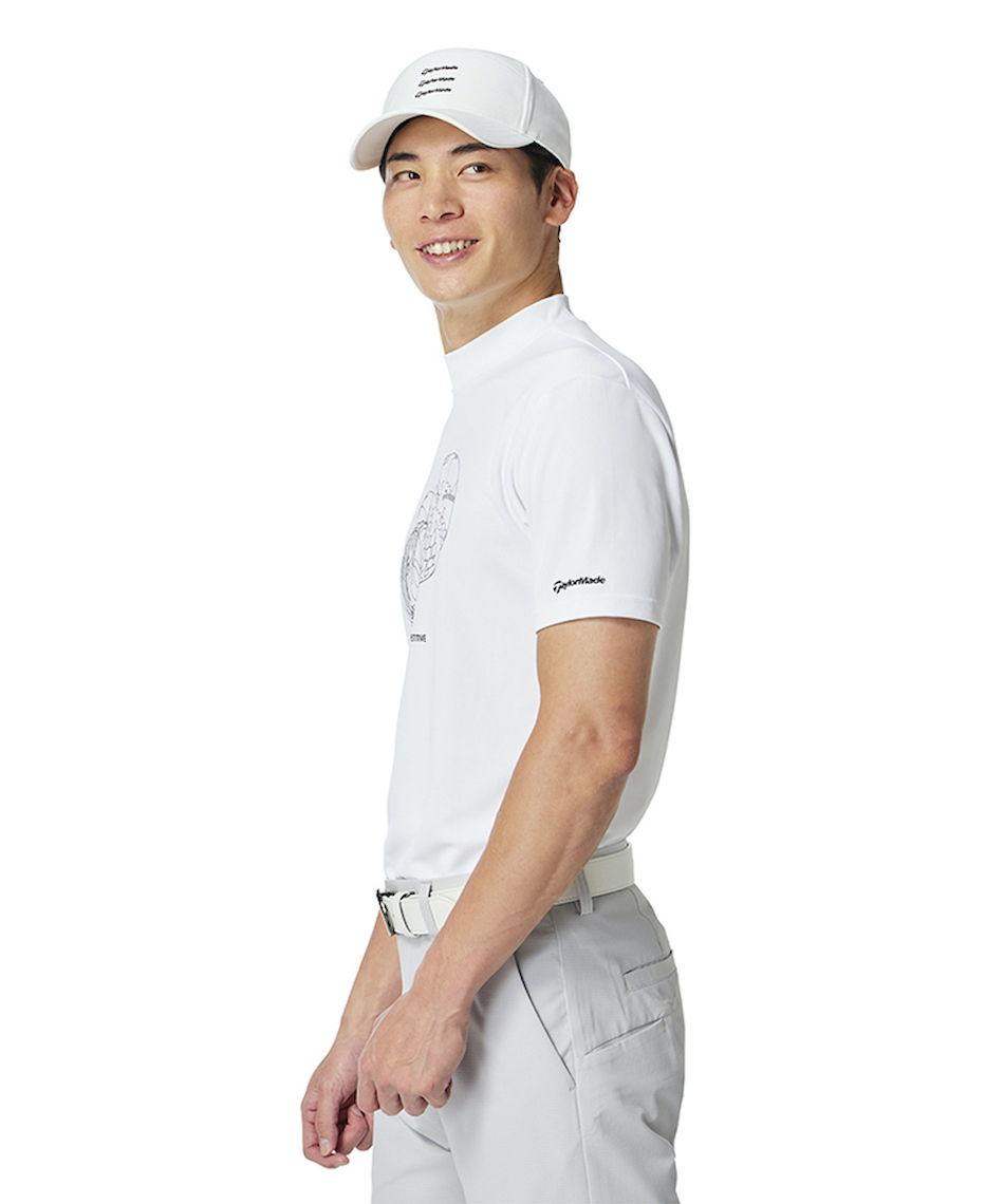 非売品　TaylorMade ゴルフシャツ ホワイト Lサイズ テーラーメイド(TaylorMade) ゴルフウェア 半袖シャツ T-ICEコンセプト