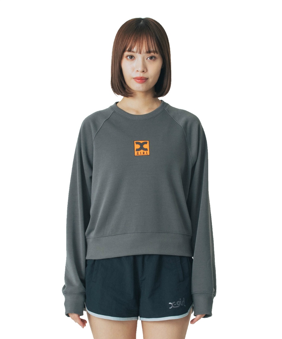 l|Cg59pt 30% OFF^SALE yzGbNXK[(X-girl) XEFbgg[i[ GRXBOXV[gN[XEFbg 155251012004 fB[X GY M