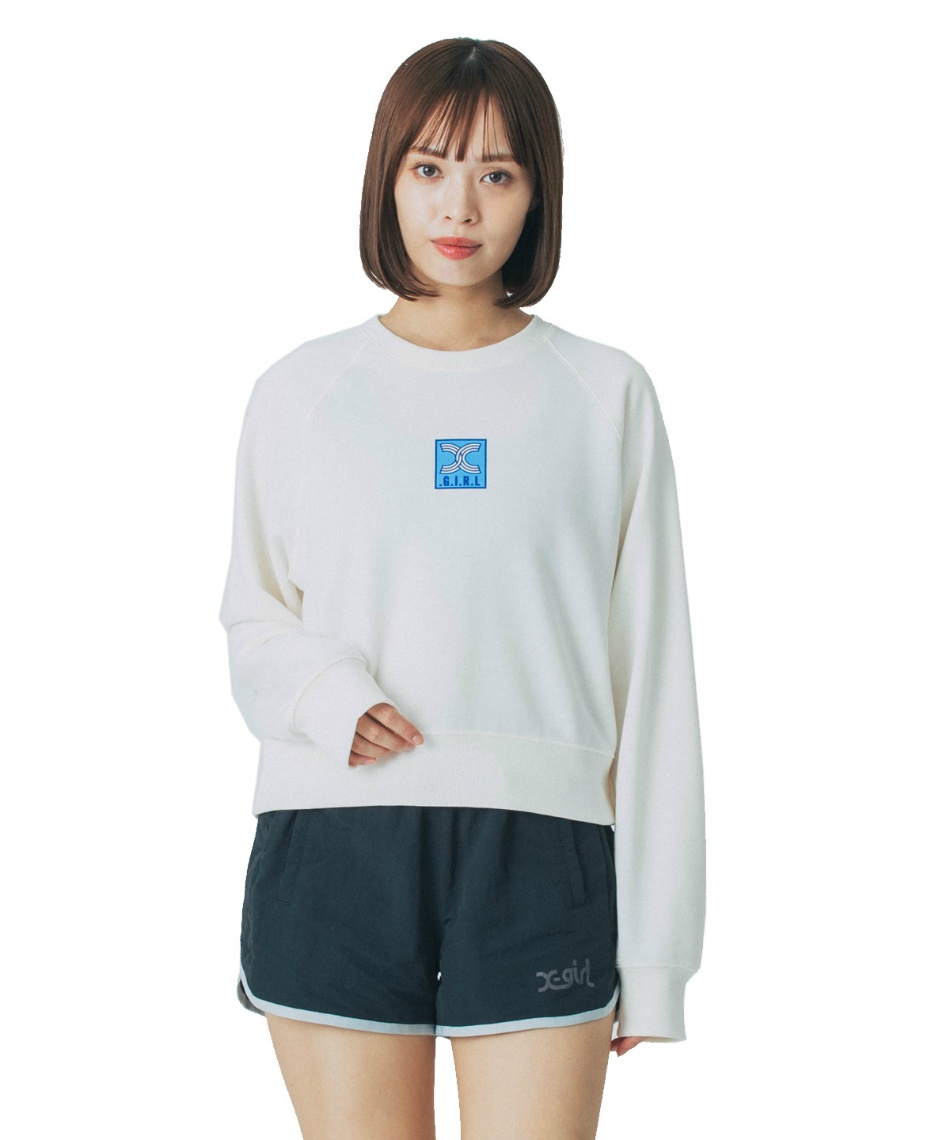 l|Cg59pt 30% OFF^SALE yzGbNXK[(X-girl) XEFbgg[i[ GRXBOXV[gN[XEFbg 155251012004 fB[X WH M