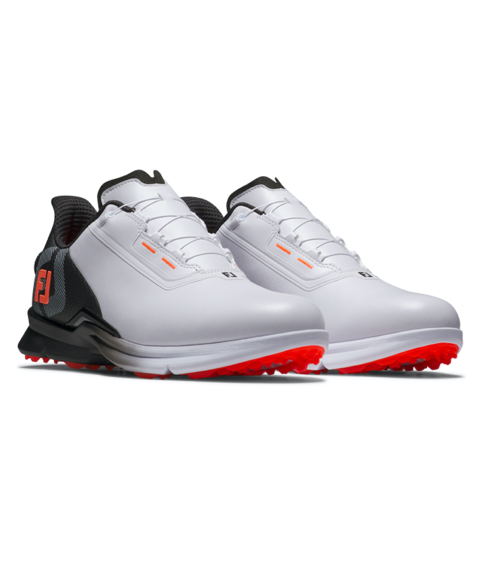 お*な様 美品　フットジョイ FootJoy ゴルフシューズ 55522J ホワ 新品】フットジョイ ゴルフシューズ 白×グレー 55522J TOUR