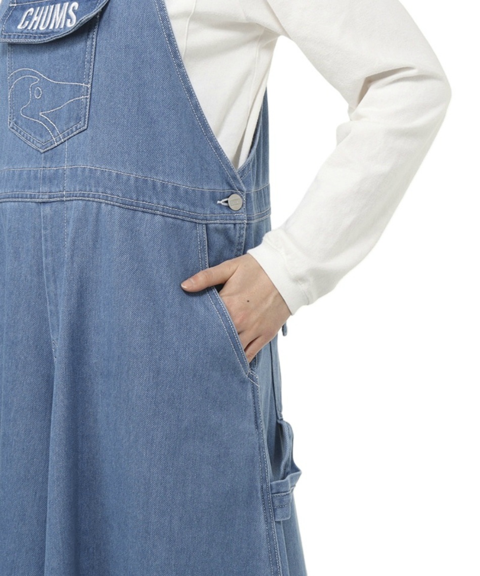 ロングパンツ オールオーバーザオーバーオールガウチョパンツ CH18